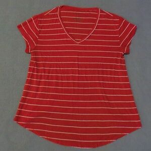 Red and White Stripe T-Shirt